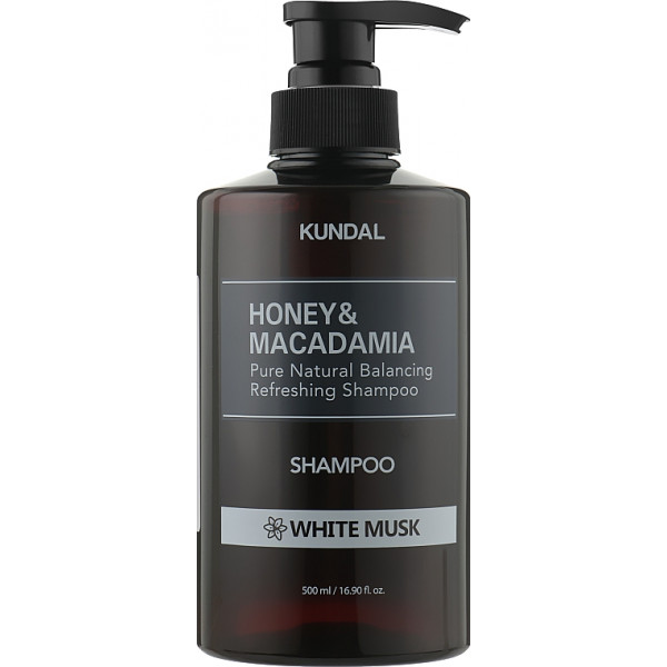 Фото - Шампунь жіночий Kundal Honey&Macadamia White Musk 500 мл (8809568740470)