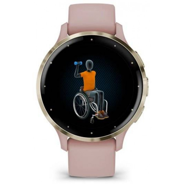 Фото - Смарт-годинник Garmin Venu 3S Dust Rose+Soft Gold (010-02785-03)
