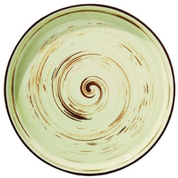 Фото - Тарілка обідня Wilmax Spiral Pistachio 23 см (WL-669119 / A) Фото - Тарілка обідня Wilmax Spiral Pistachio 23 см (WL-669119 / A)