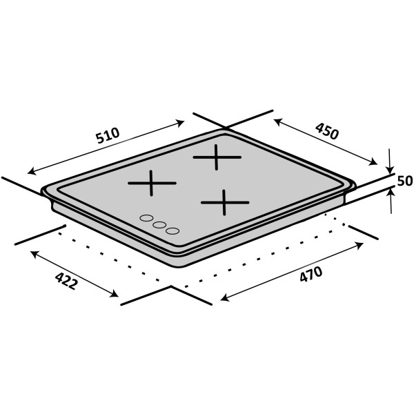Фото - Варочная панель газовая Ventolux HG430 L7G CEST (IVORY)