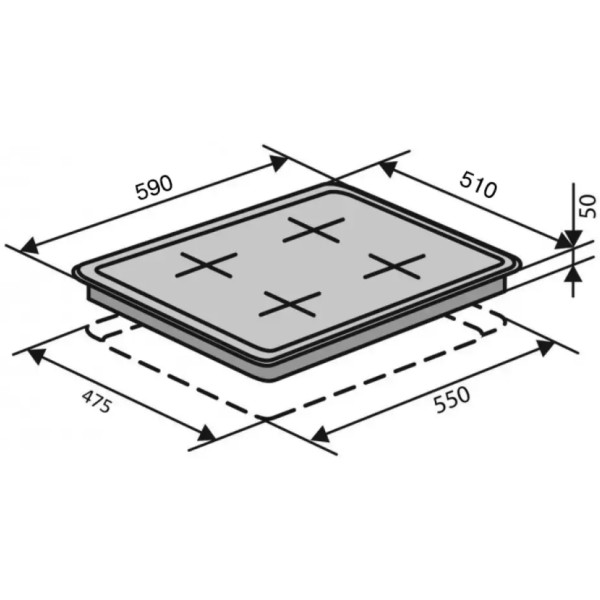 Фото - Варочная панель газовая Ventolux HG C7G CEST (MBG)