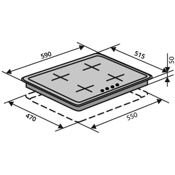 Фото - Варочная панель газовая Ventolux HG L7G CEST (WH)