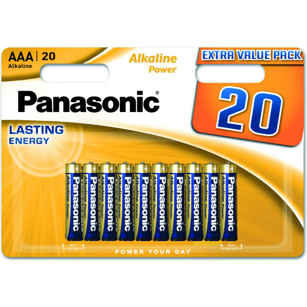 Фото - Батарейка тип AAA Panasonic ALKALINE POWER AAA BLI 20 (LR03REB/20BW)