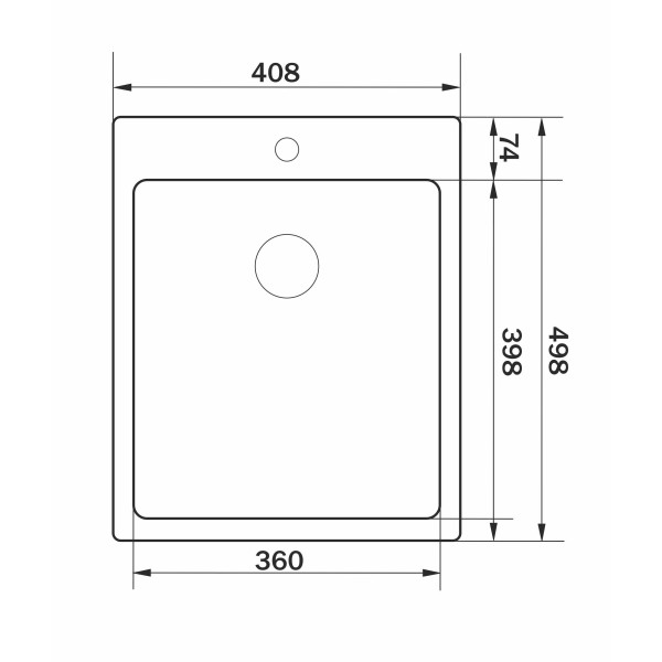 Фото - Мийка кухонна GRANADO Pravia S201 black honeycomb