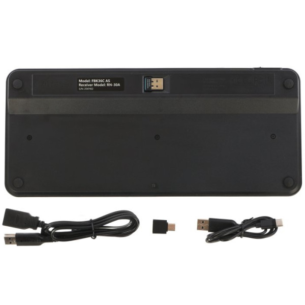 Фото - Клавіатура бездротова A4tech FBK36C AS (Black)