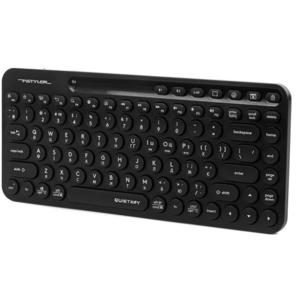 Фото - Клавіатура бездротова A4tech FBK36C AS (Black)