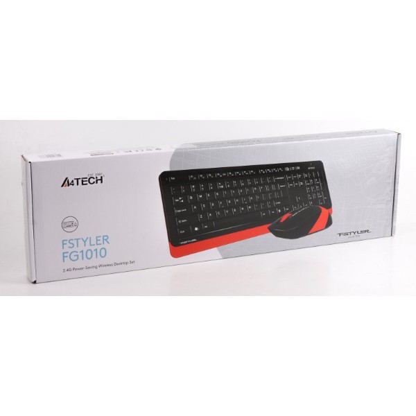 Фото - Клавиатура+мышь беспроводная A4tech FG1010 (Orange)