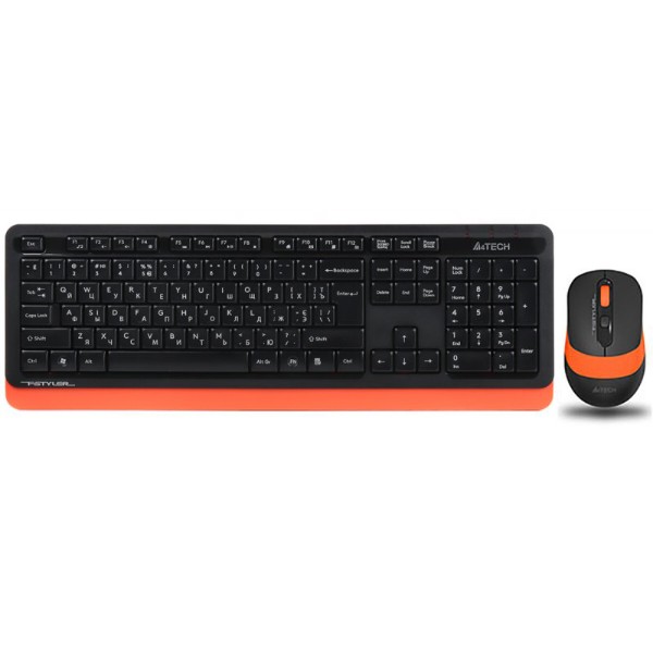 Фото - Клавиатура+мышь беспроводная A4tech FG1010 (Orange)