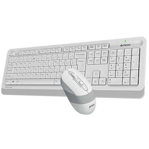 Фото - Мікропошкодження - Клавіатура + миша бездротова A4tech FG1010 (White)