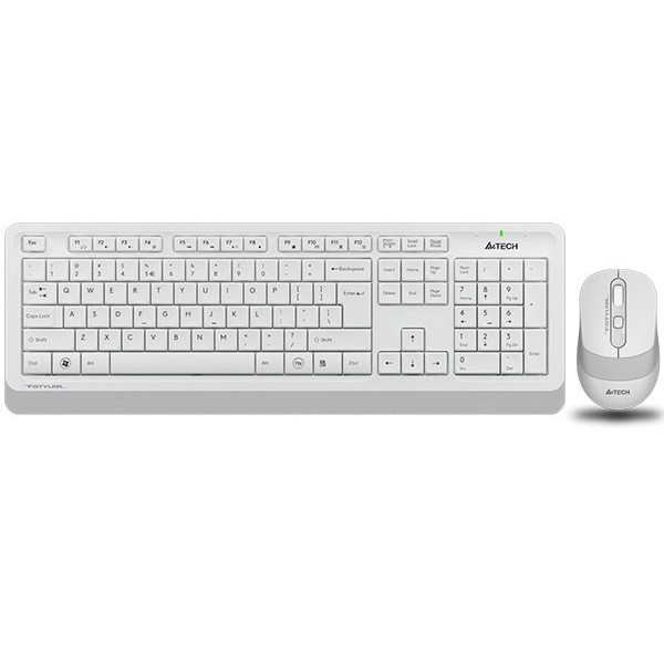 Фото - Мікропошкодження - Клавіатура + миша бездротова A4tech FG1010 (White)