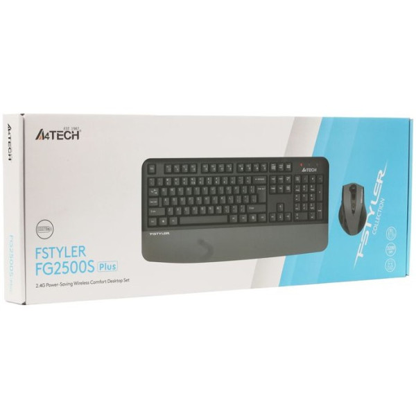 Фото - Клавиатура+мышь беспроводная A4tech FG2500S Plus (Grey)