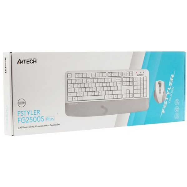 Фото - Клавиатура+мышь беспроводная A4tech FG2500S Plus (White)