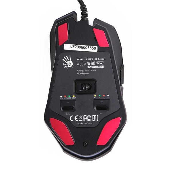 Фото - Мышь проводная игровая Bloody W60 Max (Stone Black)