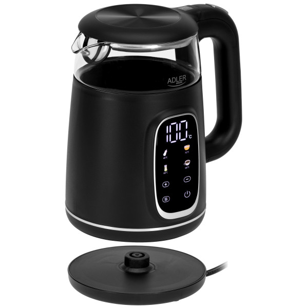 Фото - Электрический чайник Adler AD 1305 Black Silver