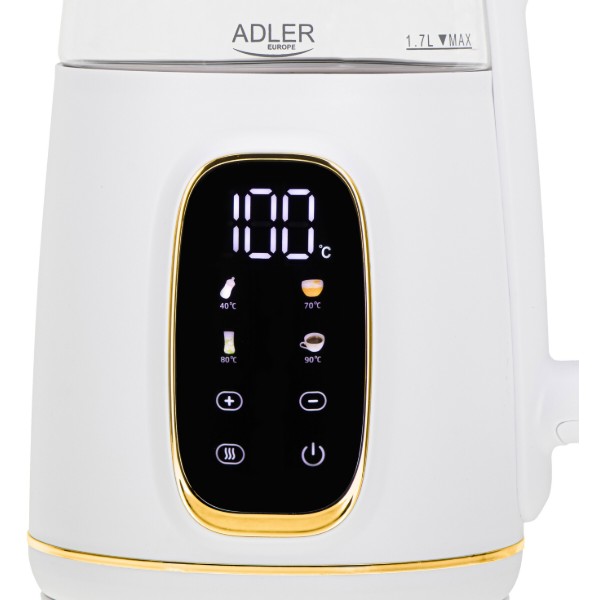 Фото - Електричний чайник Adler AD 1305 White Gold