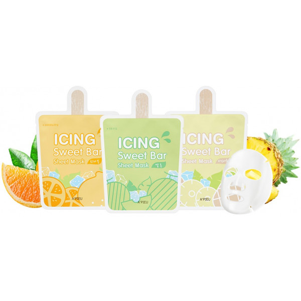 Фото - Маска для обличчя A'pieu Icing Sweet Bar Sheet Mask Hanrabong 21 г (8809530047729)