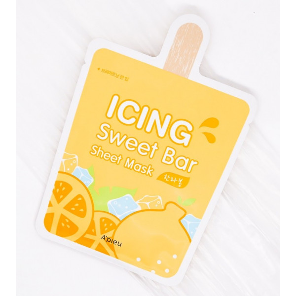Фото - Маска для обличчя A'pieu Icing Sweet Bar Sheet Mask Hanrabong 21 г (8809530047729)