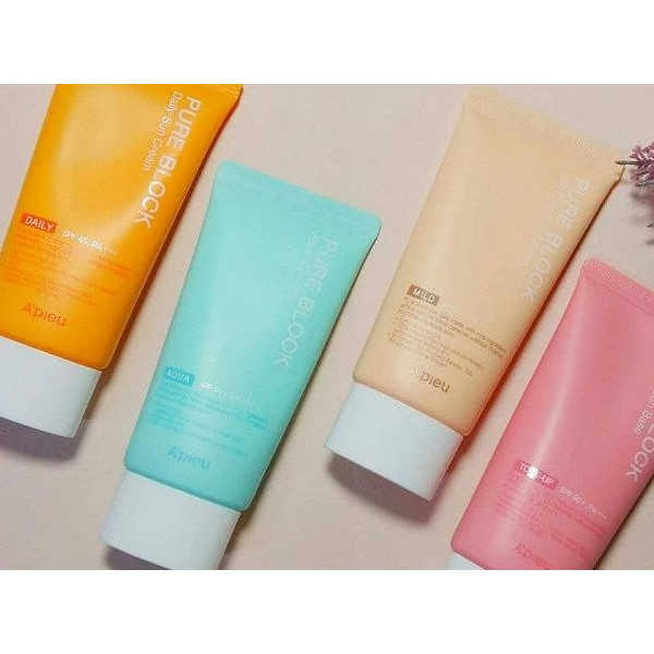 Фото - Засіб для засмаги A'pieu Pure Block Tone-up SPF50+/PA+++ 50 мл (8809581450653)