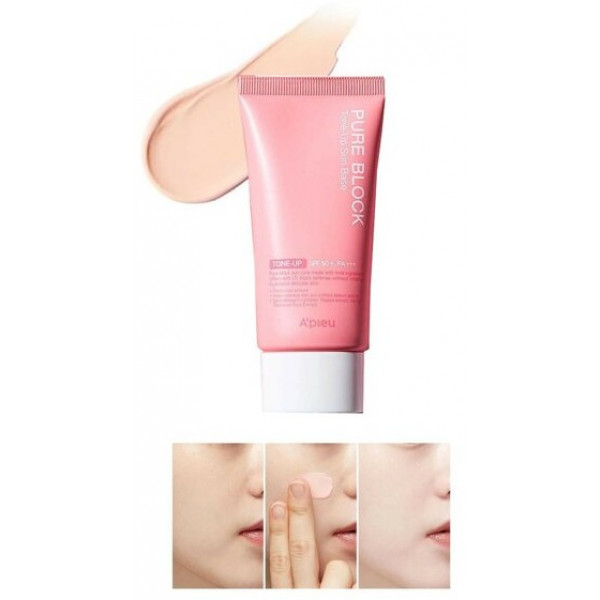 Фото - Засіб для засмаги A'pieu Pure Block Tone-up SPF50+/PA+++ 50 мл (8809581450653)