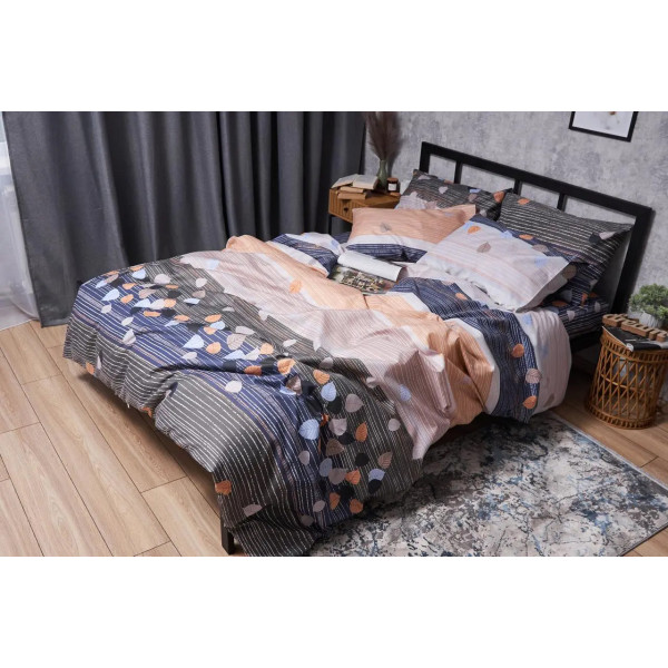 Фото - Комплект постільної білизни Moon&Star Мікросатин Premium «Autumn Glow» 160х220 см нав. 2х70х70 (MS-820004992)