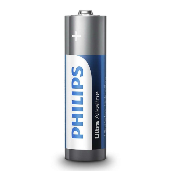 Фото - Батарейка тип AA Philips Ultra Alkaline AA BLI 4 (LR6E4B/10)