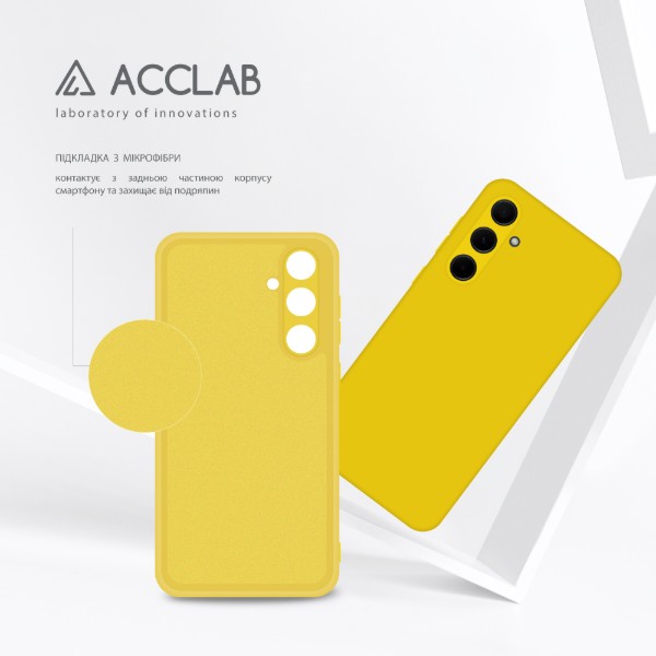 Фото - Чохол для смартфону ACCLAB Silicone Case for Samsung Galaxy A35 Yellow (1283126601903)