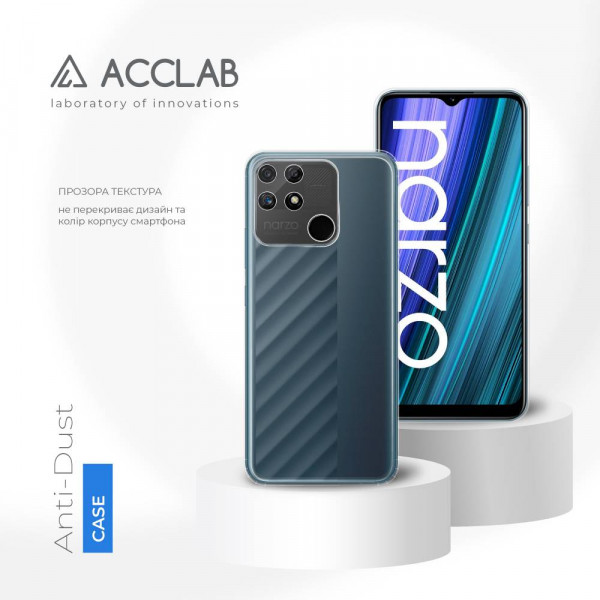 Фото - Чохол для смартфону ACCLAB Anti Dust for Realme Narzo 50A (1283126553172)