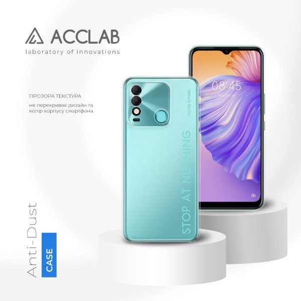 Фото - Чехол для смартфона ACCLAB Anti Dust for Tecno Spark 8 (1283126553400)