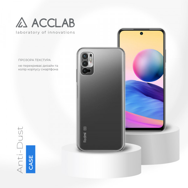 Фото - Чохол для смартфону ACCLAB Anti Dust for Xiaomi Redmi Note 10 5G (1283126553561)