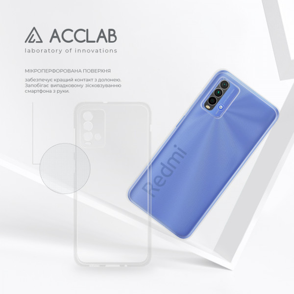 Фото - Чохол для смартфону ACCLAB Anti Dust for Xiaomi Redmi Note 9 4G/ Xiaomi Redmi 9T (світлий)