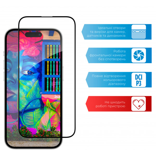 Фото - Захисне скло для смартфону ACCLAB Full Glue for Apple iPhone 14 Plus (1283126541964)