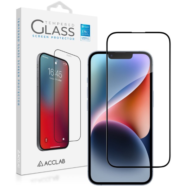 Фото - Защитное стекло для смартфона ACCLAB 9H for Apple iPhone 17e / 13 / 13 Pro / 14 / 16e Black (1283126636998)