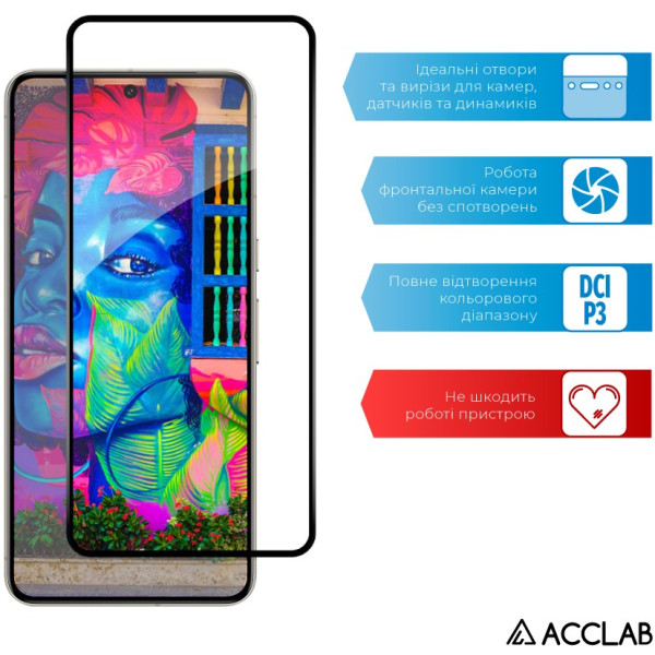 Фото - Защитное стекло для смартфона ACCLAB 9H for Google Pixel 7 Pro Black (1283126630910)