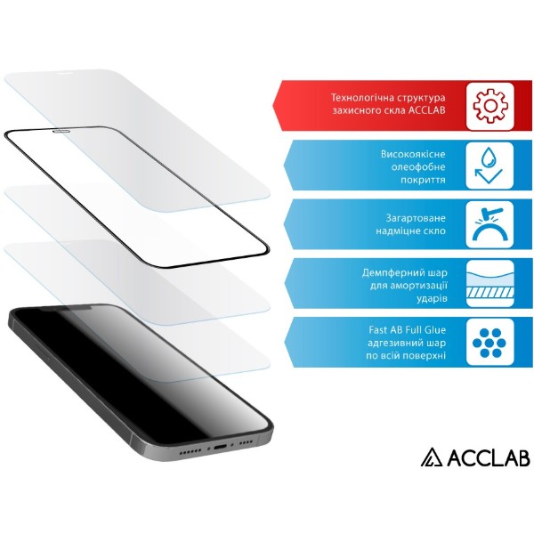 Фото - Захисне скло для смартфону ACCLAB 9H for Infinix Note 50 / Note 50 Pro+ / Note 50 Pro Black (1283126627811)