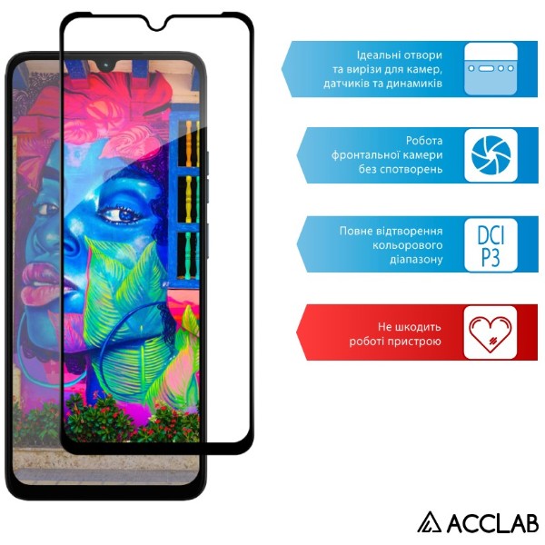 Фото - Захисне скло для смартфону ACCLAB 9H for Moto G06 / G06 Power (1283126630965)