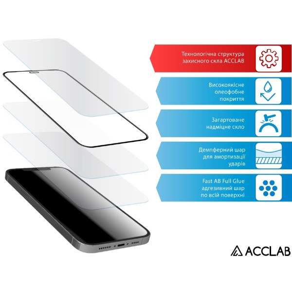 Фото - Захисне скло для смартфону ACCLAB 9H for Moto G06 Power / G06 (1283126631016)