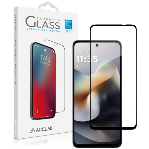 Фото - Защитное стекло для смартфона ACCLAB 9H for Moto G36 / G36 Power Black (1283126636417)