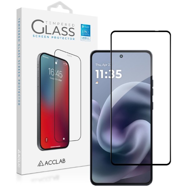 Фото - Защитное стекло для смартфона ACCLAB 9H for Moto G86 Power / G86 Black (1283126627644)