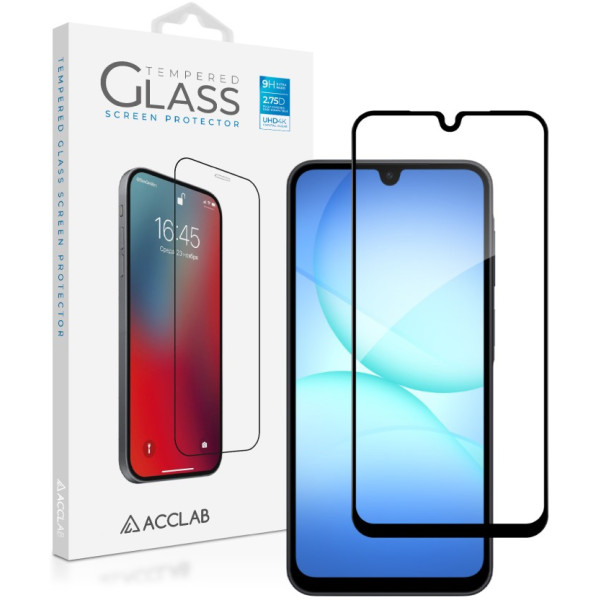 Фото - Защитное стекло для смартфона ACCLAB 9H for Samsung Galaxy A17 / Galaxy A26 Black (1283126624346)