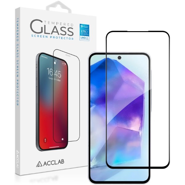 Фото - Защитное стекло для смартфона ACCLAB 9H for Samsung Galaxy A57 Black (1283126634901)