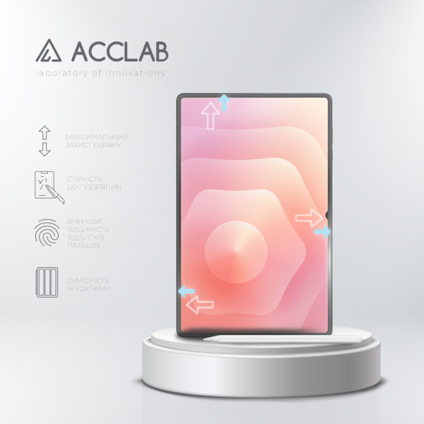 Фото - Захисне скло для планшета ACCLAB 9H for Samsung Galaxy Tab S11 Ultra (1283126630002)