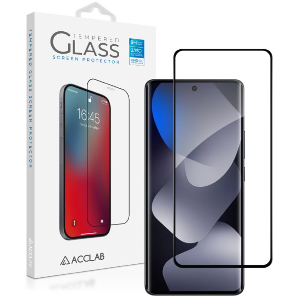 Фото - Защитное стекло для смартфона ACCLAB 9H for Xiaomi Poco M8 Black (1283126634482)
