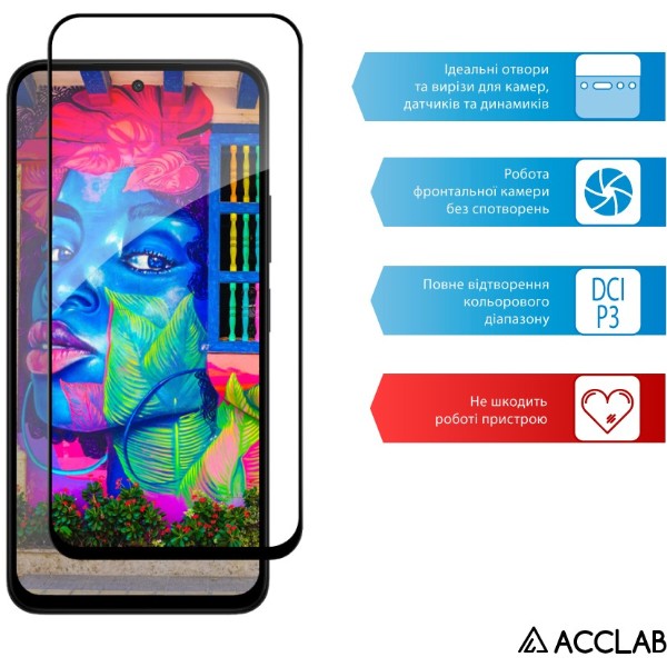 Фото - Захисне скло для смартфону ACCLAB 9H for Xiaomi Redmi 15 / Redmi 15 4G Black (1283126625732)