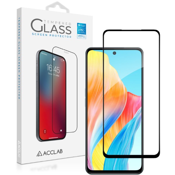 Фото - Защитное стекло для смартфона ACCLAB Full Glue for Oppo A98 Black (1283126583520)