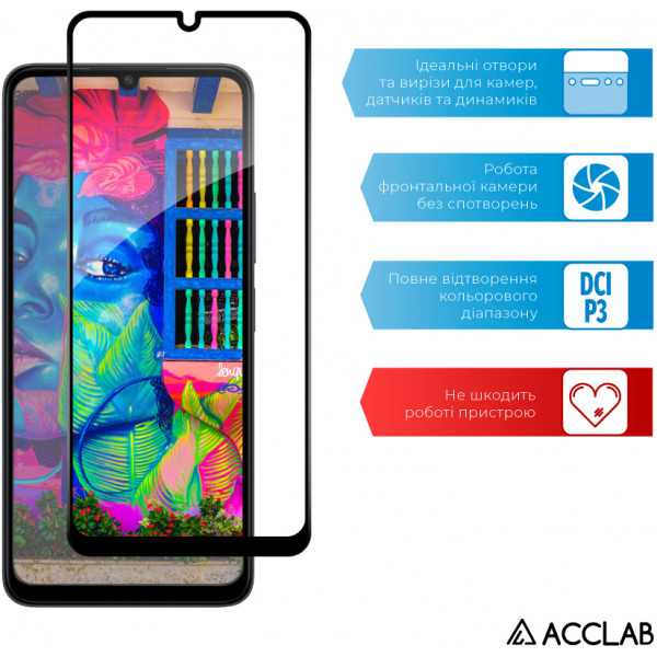 Фото - Захисне скло для смартфону ACCLAB Full Glue for Xiaomi Poco C65 Black (1283126583636)