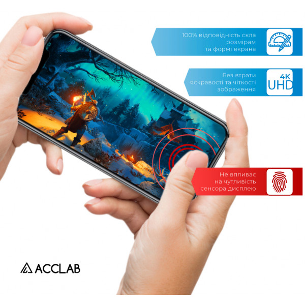 Фото - Захисне скло для смартфону ACCLAB Full Glue for Xiaomi Poco C65 Black (1283126583636)