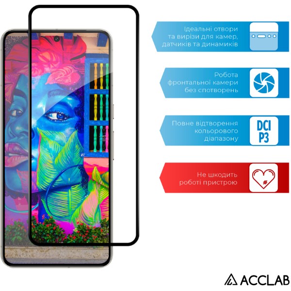 Фото - Захисне скло для смартфону ACCLAB Full Glue for Google Pixel 8 Pro Black (1283126582714)