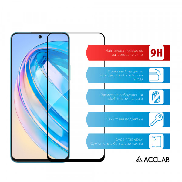 Фото - Захисне скло для смартфону ACCLAB Full Glue for Honor X8A (1283126591204)