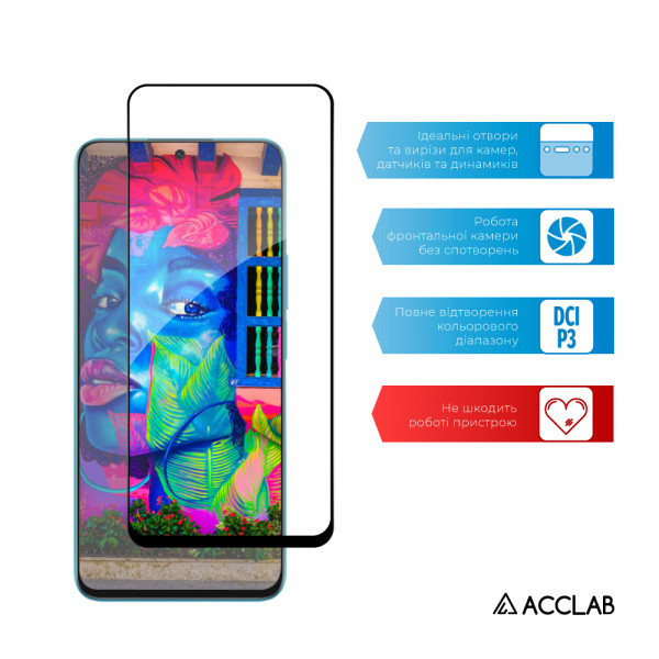 Фото - Захисне скло для смартфону ACCLAB Full Glue for Honor X8A (1283126591204)