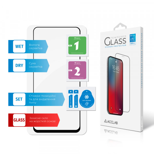 Фото - Захисне скло для смартфону ACCLAB Full Glue for Honor X8A (1283126591204)